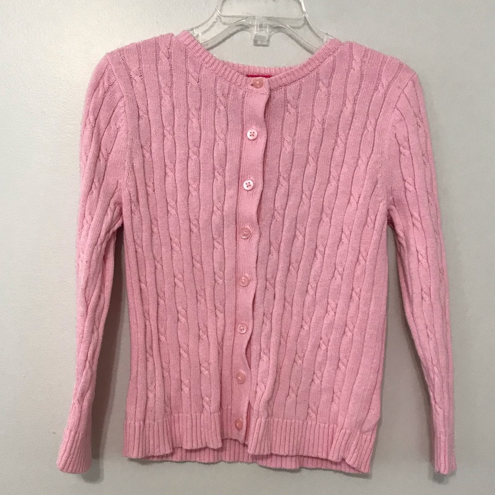 Jk girls pink sweater size 4